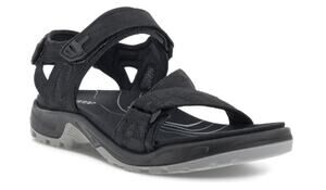 Ecco Men's Yucatan Coast Sandal US 11-11.5 EU 45 Black Leather Casual Sporty NIB